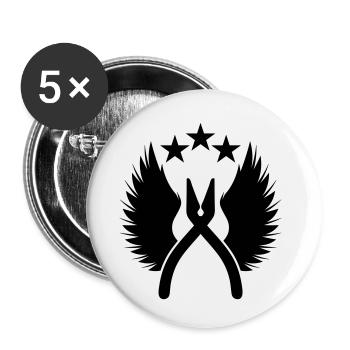 defuse kit - Buttons klein 25 mm (5er Pack) - Weiß - Vorne