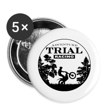 Trial - Buttons klein 25 mm (5er Pack) - Weiß - Vorne