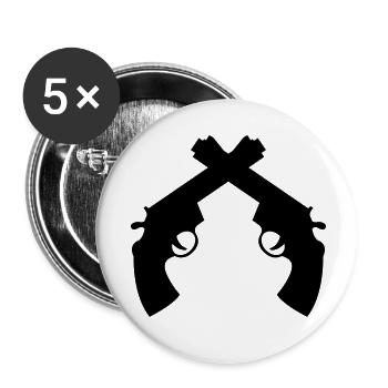 Police - Policeman - Cop - Policier - Polizei - Buttons small 1''/25 mm (5-pack) - white - Front