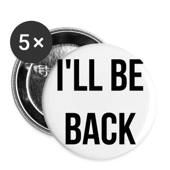 Cinéma / Citation / Série télé / Geek - Lot de 5 petits badges (25 mm) - blanc - Devant