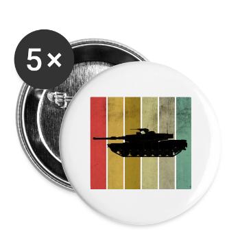 tank - Buttons small 1''/25 mm (5-pack) - white - Front