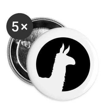 lama - Buttons small 1''/25 mm (5-pack) - white - Front