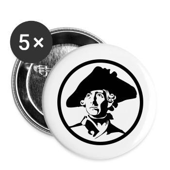 alter fritz potsdam - Buttons klein 25 mm (5er Pack) - Weiß - Vorne