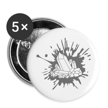 Blob of crystal clipart - Buttons small 1''/25 mm (5-pack) - white - Front