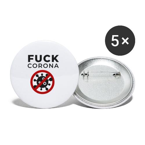 Fuck Corona (DR26) - Buttons klein 25 mm (5er Pack)