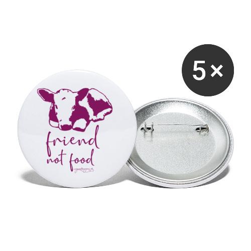 FELIX friendnotfood beere - Buttons klein 25 mm (5er Pack)