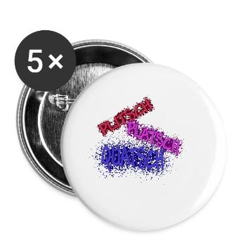 splash splash nonsense dark - Buttons small 1''/25 mm (5-pack) - white - Front