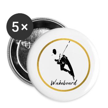 Wakeboard - Buttons small 1''/25 mm (5-pack) - white - Front