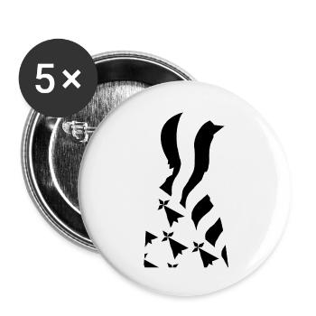 Bretonischer Patriot - Buttons klein 25 mm (5er Pack) - Weiß - Vorne