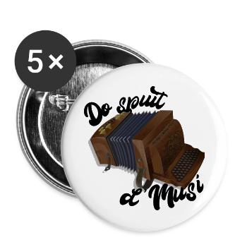 Harmonica - Do spuit d'Musi | ZiachON! - Buttons small 1''/25 mm (5-pack) - white - Front