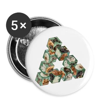 Dog staircase - Buttons small 1''/25 mm (5-pack) - white - Front