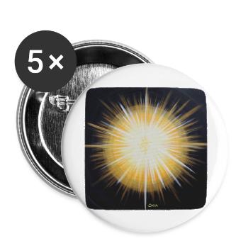 Star Gate Light in the Dark Sonja Ariel von Staden - Buttons small 1''/25 mm (5-pack) - white - Front