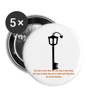 Lord of the Keyblade - Buttons klein 25 mm (5er Pack) - Weiß - Vorne