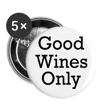 Pfälzer Wein Vino Schorle - Buttons klein 25 mm (5er Pack) - Weiß - Vorne