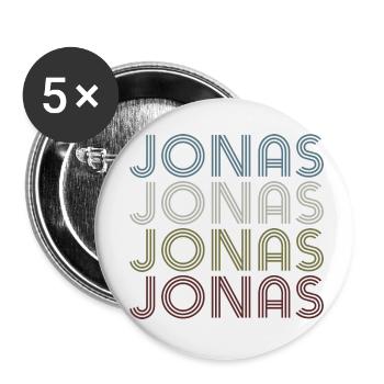 Jonas Jonas Jonas Jonas - Buttons klein 25 mm (5er Pack) - Weiß - Vorne
