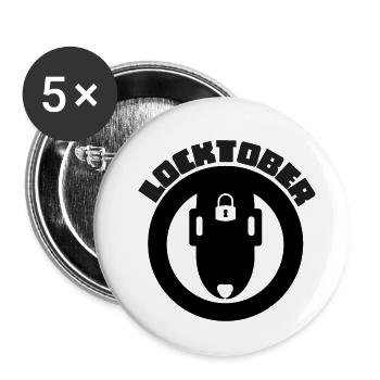 Attractive upper design - Buttons small 1''/25 mm (5-pack) - white - Front