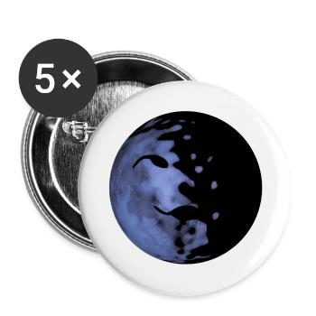 Planet - Buttons small 1''/25 mm (5-pack) - white - Front