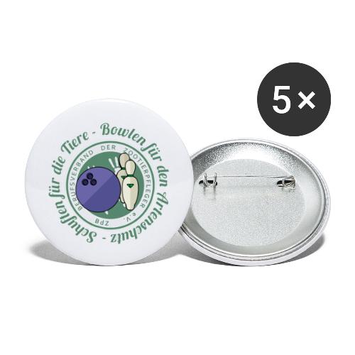 Bowling für den Artenschutz - Buttons klein 25 mm (5er Pack)