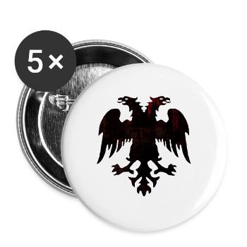 Shqipe - Buttons small 1''/25 mm (5-pack) - white - Front