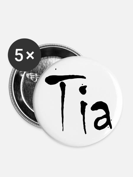 tia - Buttons klein 25 mm (5er Pack) - Weiß