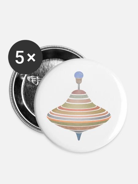 Jupiter - Buttons klein 25 mm (5er Pack) - Weiß