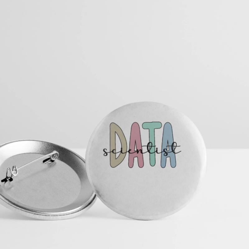 Data Scientist Geschenke Big Data Data Science Buttons klein 25 mm (5er Pack)