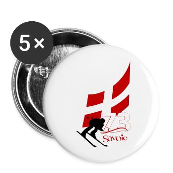 Savoie - Buttons small 1''/25 mm (5-pack) - white - Front