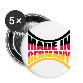 Made in Germany - Buttons small 1''/25 mm (5-pack) - white - Front