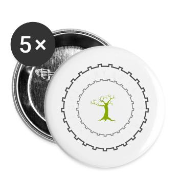 Rune as a rune wheel - Buttons small 1''/25 mm (5-pack) - white - Front