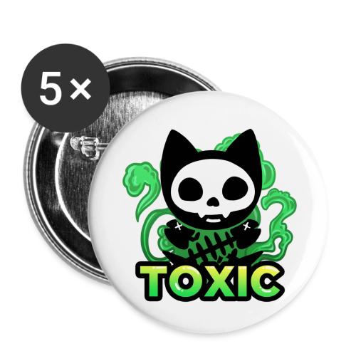 HTK Toxic - Buttons klein 25 mm (5er Pack)