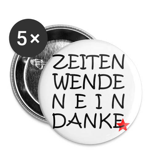 Anti-Zeitenwende - Buttons klein 25 mm (5er Pack)