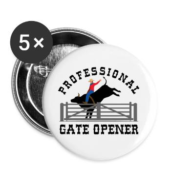 Professional Gate Opener - Buttons small 1''/25 mm (5-pack) - white - Front