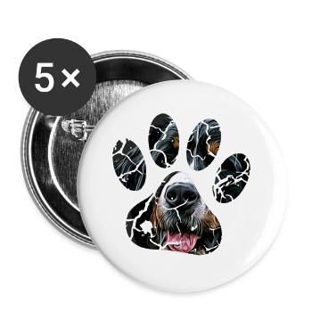 Bernese mountain dog - Buttons small 1''/25 mm (5-pack) - white - Front
