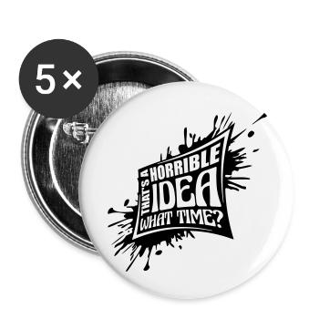 Thats a horrible Idea - Buttons small 1''/25 mm (5-pack) - white - Front