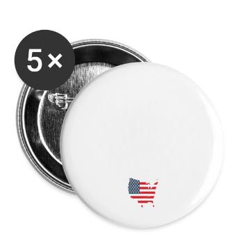 Ma couleur préférée est la liberté - Lot de 5 petits badges (25 mm) - blanc - Devant