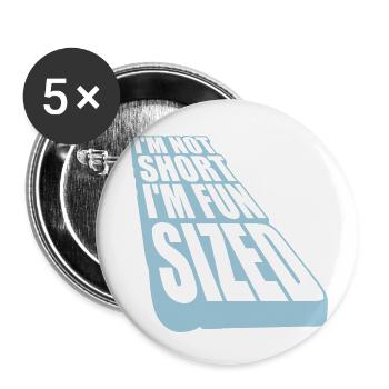 Not short fun sized - Buttons small 1''/25 mm (5-pack) - white - Front