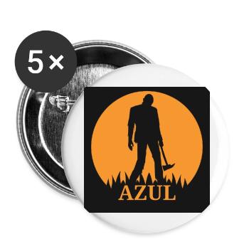 Rebellieren - Buttons klein 25 mm (5er Pack) - Weiß - Vorne