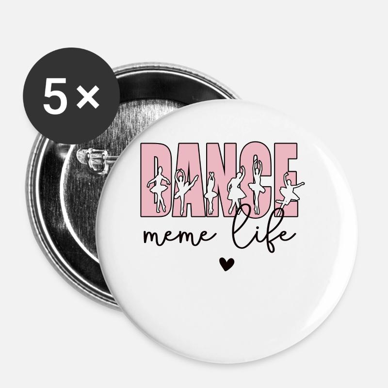 Proud Dance Meme Grandma Par Dancer Dancing Meme - Lot de 5 petits badges (25 mm) - blanc