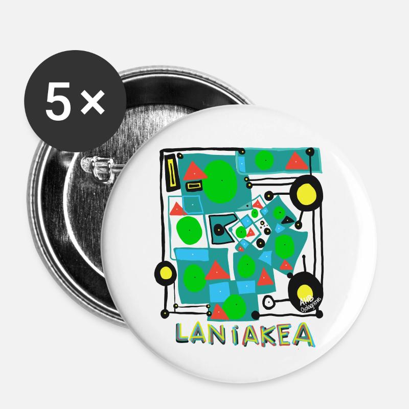 LANIAKEA v.Improved - Buttons small 1''/25 mm (5-pack) - white