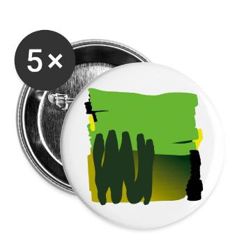 abstract graffiti #04 - Lot de 5 petits badges (25 mm) - blanc - Devant
