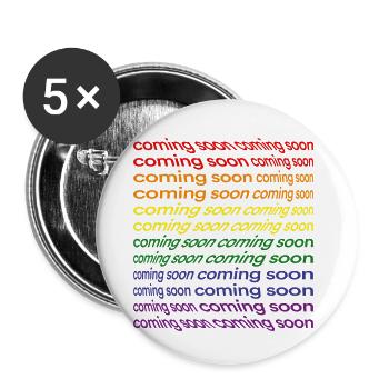 J’adore la fierté - Lot de 5 petits badges (25 mm) - blanc - Devant