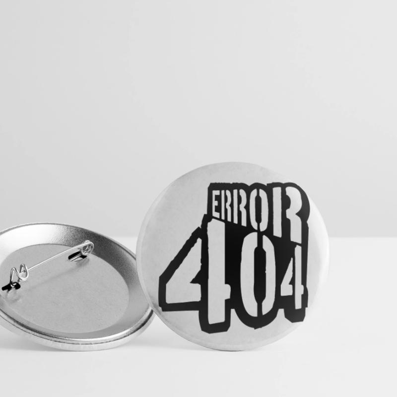 Problem Error 404 Message Buttons small 1''/25 mm (5-pack)