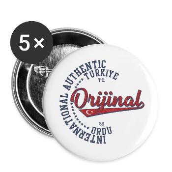 Ordu 52 - Buttons small 1''/25 mm (5-pack) - white - Front