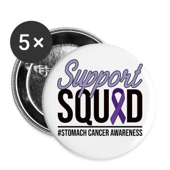 Support Squad - Stomach Cancer Awareness - Buttons small 1''/25 mm (5-pack) - white - Front