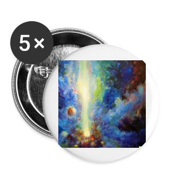 White hole in space - Buttons small 1''/25 mm (5-pack) - white - Front