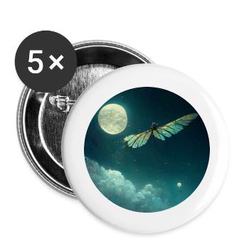Insekt - Buttons klein 25 mm (5er Pack) - Weiß - Vorne