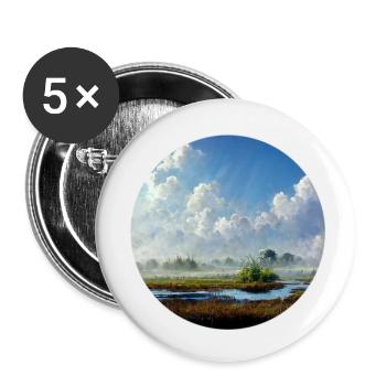 Heaven in the land - Buttons small 1''/25 mm (5-pack) - white - Front