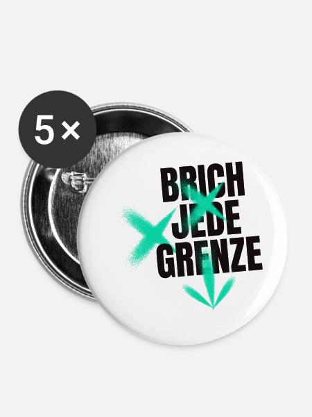 Stay Strong - Buttons klein 25 mm (5er Pack) - Weiß
