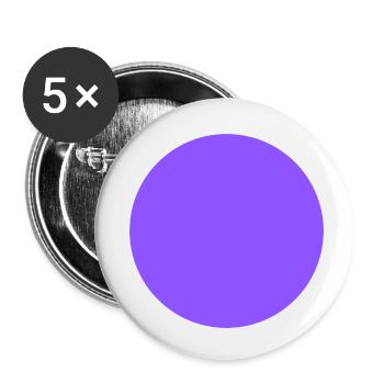 purple circle - Buttons klein 25 mm (5er Pack) - Weiß - Vorne