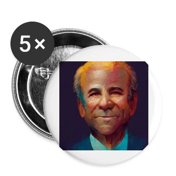 Président Usa - Lot de 5 petits badges (25 mm) - blanc - Devant